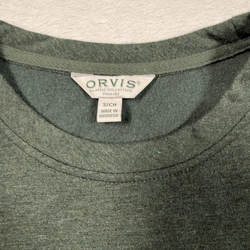 Orvis Pullover Sweater Mens Small Crewneck Classic‎ Collection Modal Blend Soft